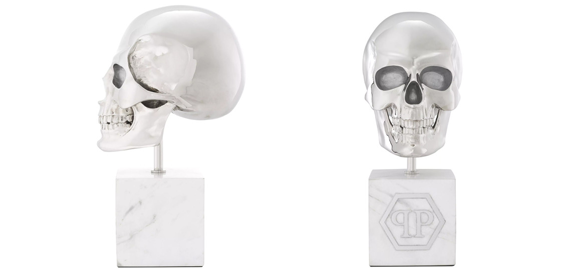Статуэтка Philipp Plein Platinum Skull L