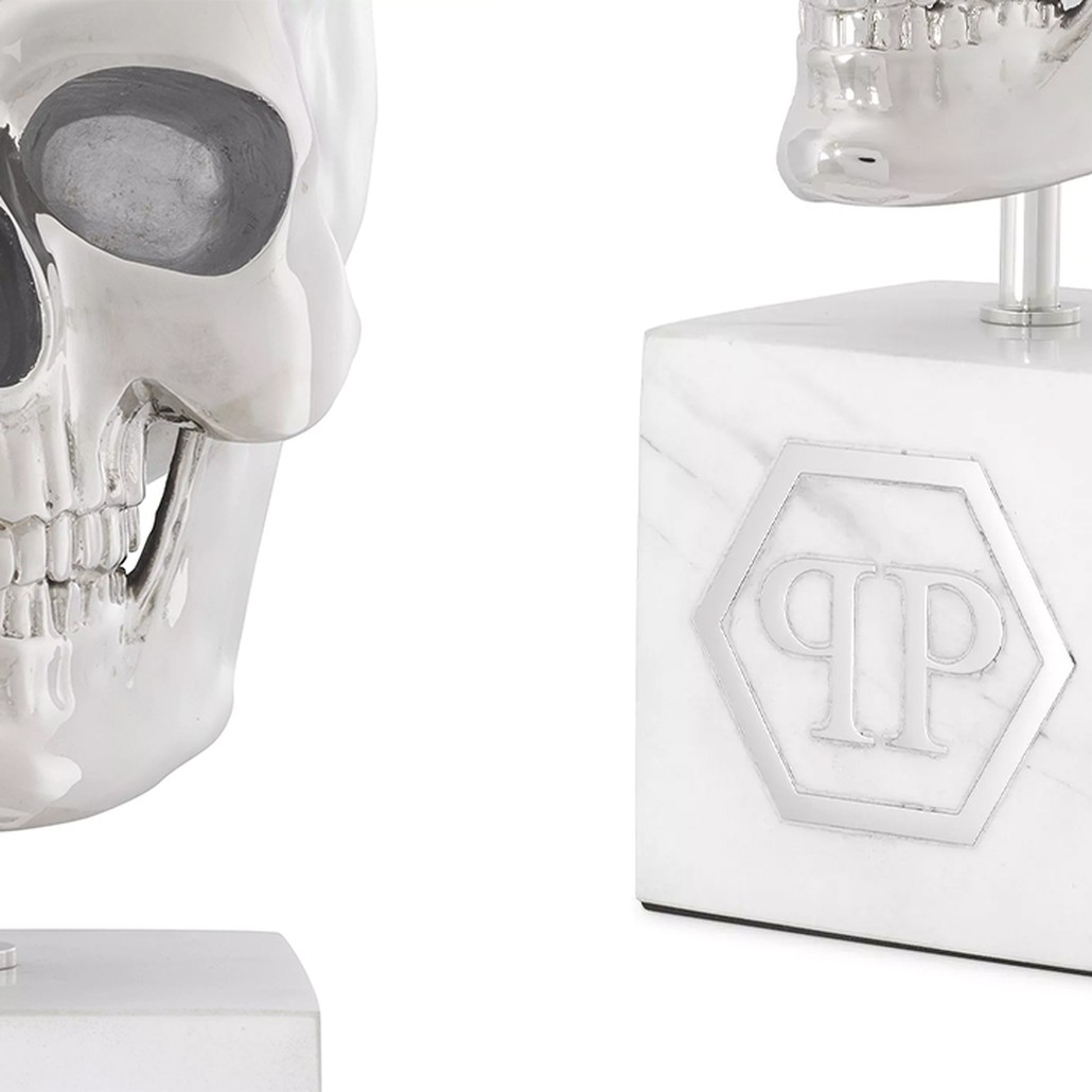 Статуэтка Philipp Plein Platinum Skull L