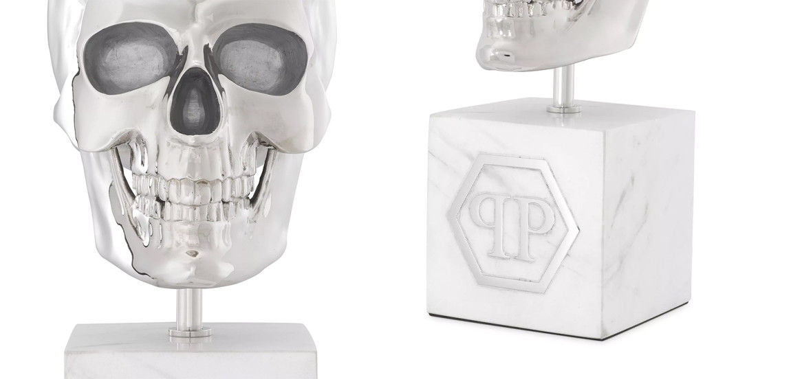 Статуэтка Philipp Plein Platinum Skull L