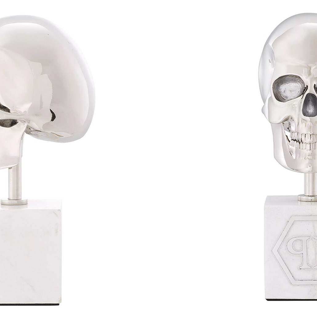 Статуэтка Philipp Plein Platinum Skull S