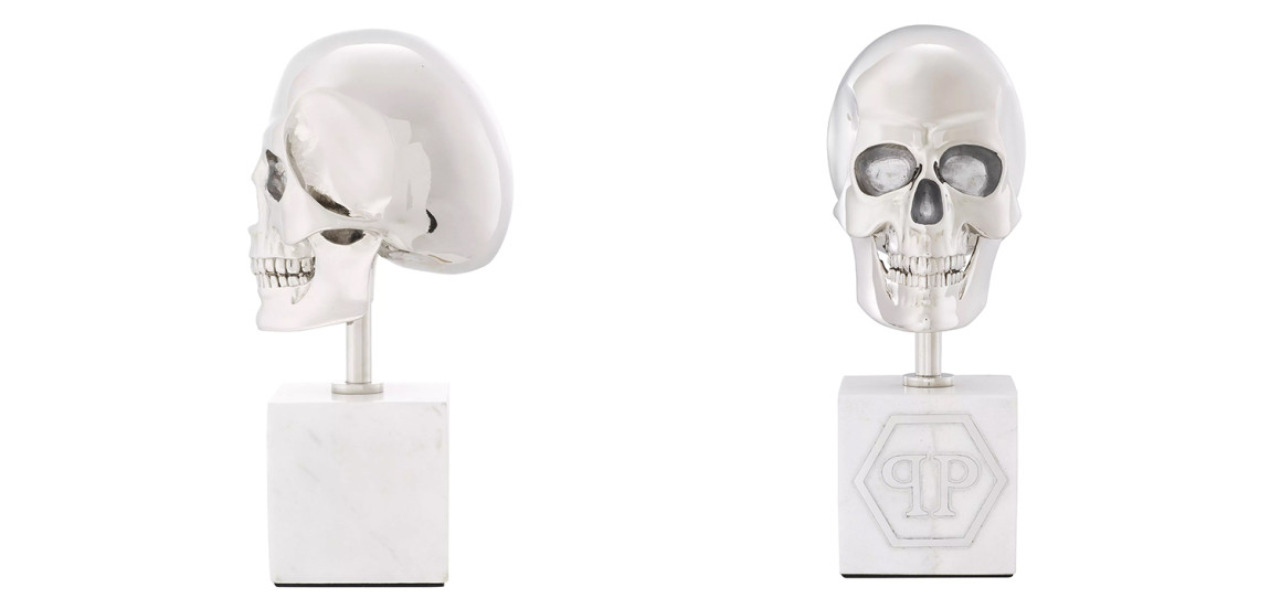 Статуэтка Philipp Plein Platinum Skull S