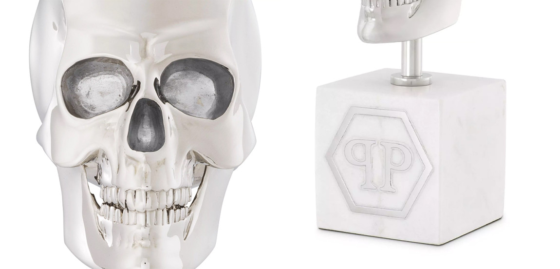 Статуэтка Philipp Plein Platinum Skull S