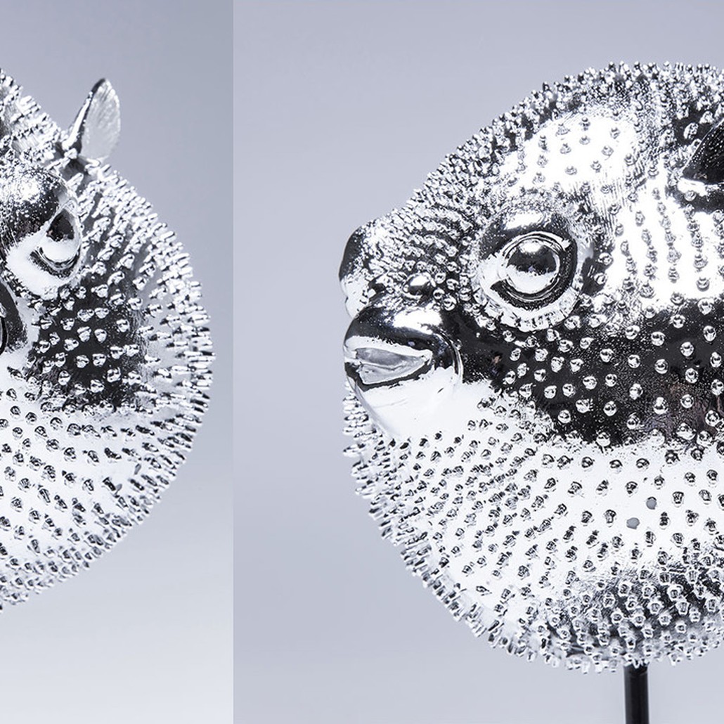 Статуэтка Silver Blowfish