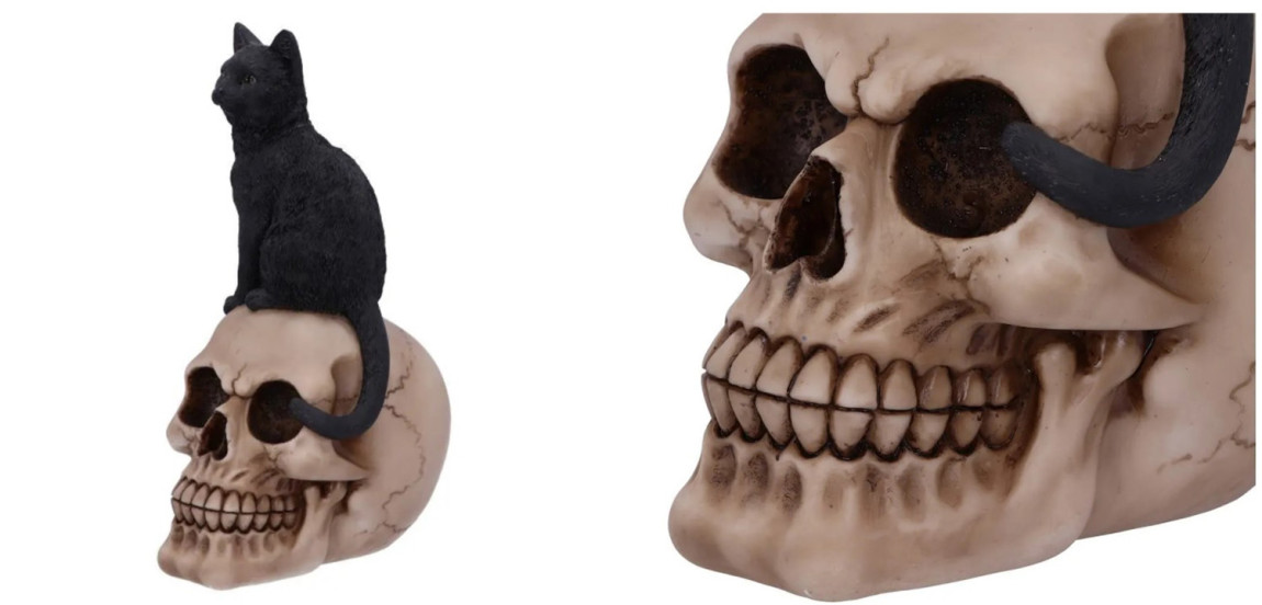Статуэтка Skull Black Cat