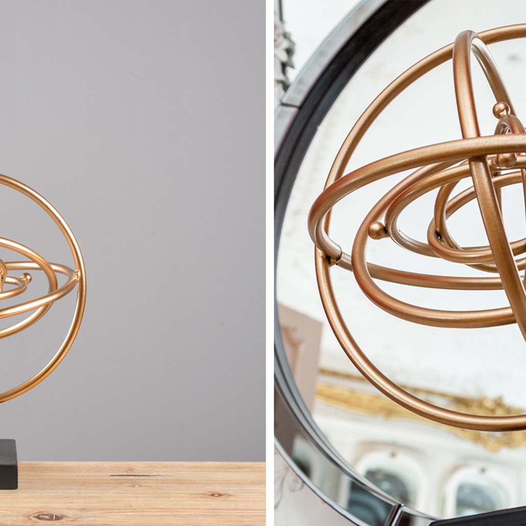 Статуэтка Sphere Sundial gold