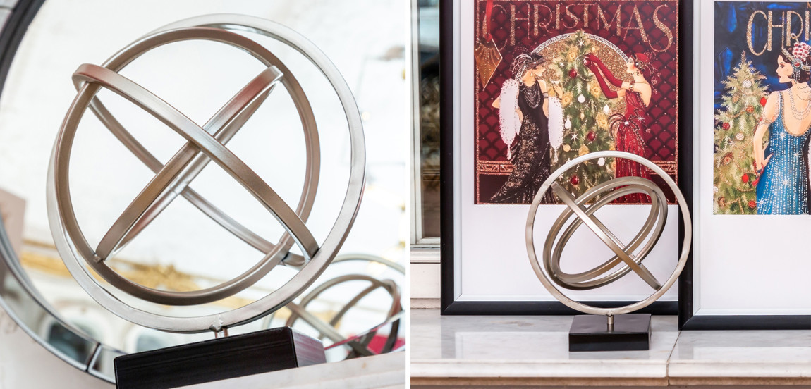 Статуэтка Sphere Sundial silver