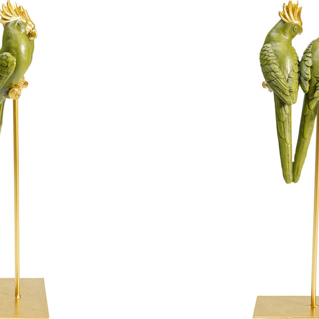 Статуэтка Three Green Parrots