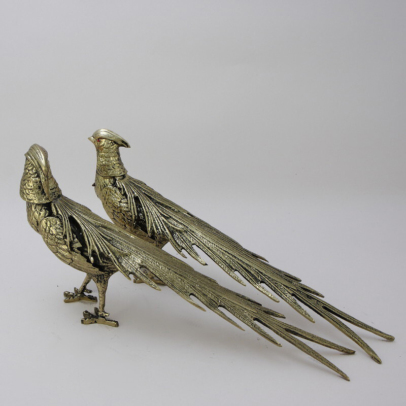 Статуэтка бронзовая пара Фазаны Bronze Birds