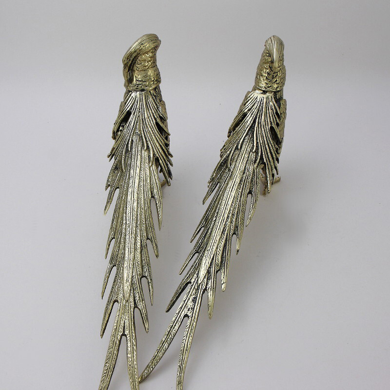 Статуэтка бронзовая пара Фазаны Bronze Birds