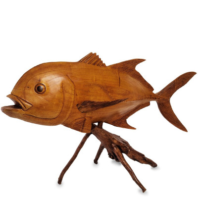 Статуэтка в виде рыбы деревянная Flight of Pisces