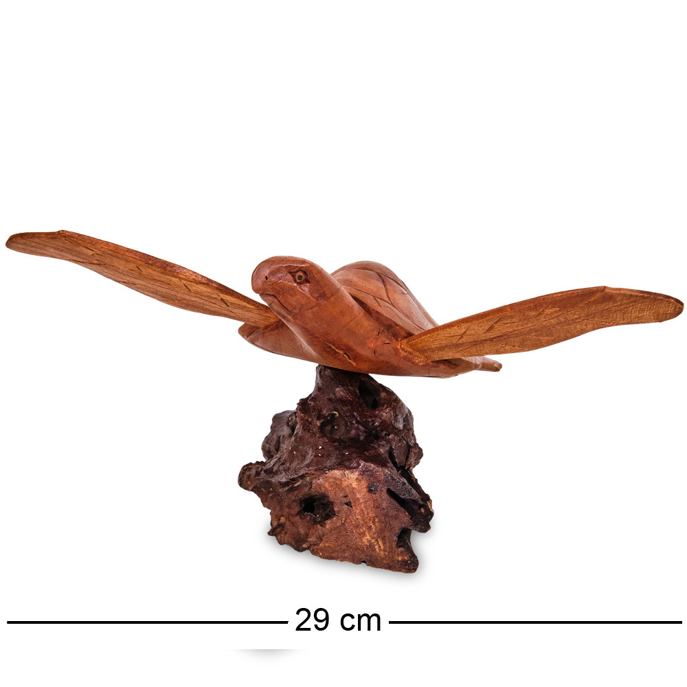 Статуэтка в виде черепахи деревянная Sea turtle