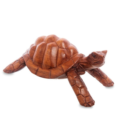 Статуэтка в виде черепахи деревянная Turtle world