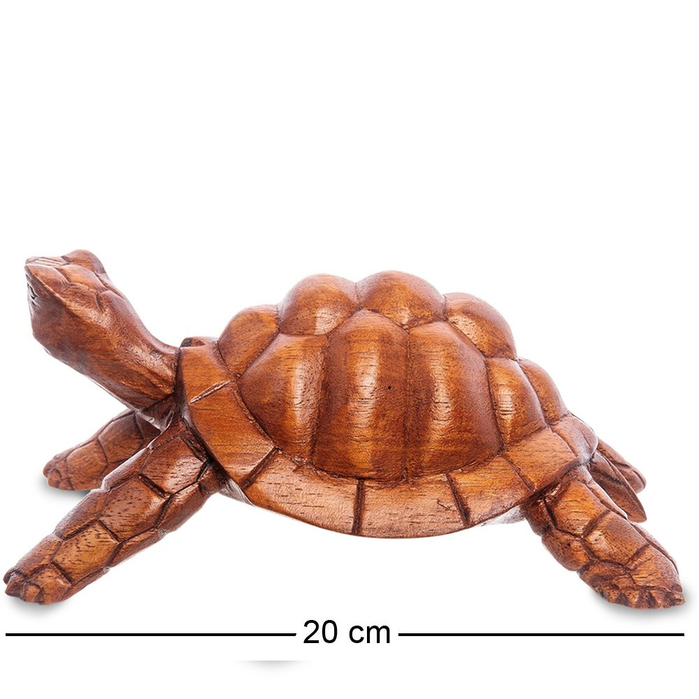 Статуэтка в виде черепахи деревянная Turtle world