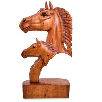 Статуэтка деревянная в виде головы лошади Horse of the World