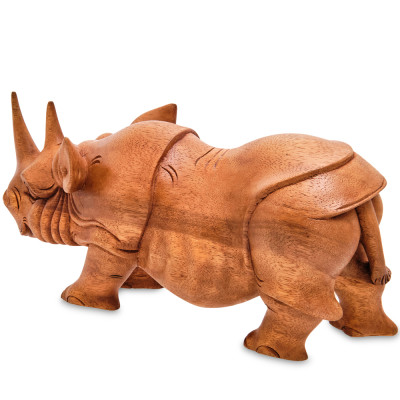 Статуэтка деревянная в виде носорога Rhino Horn