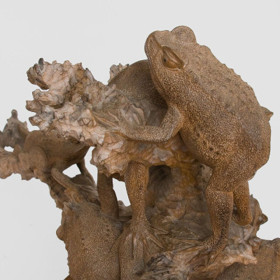 Статуэтка деревянная древесные лягушки Tree Frogs