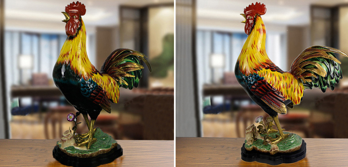 Статуэтка для интерьера фарфоровый Петух