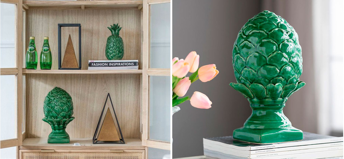 Статуэтка зеленая в виде артишока Artichoke