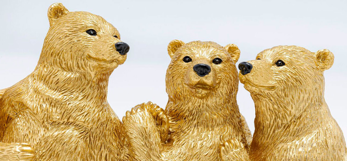 Статуэтка золотая Friendly Bears