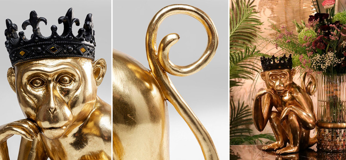 Статуэтка золотая обезьяна Golden Monkey