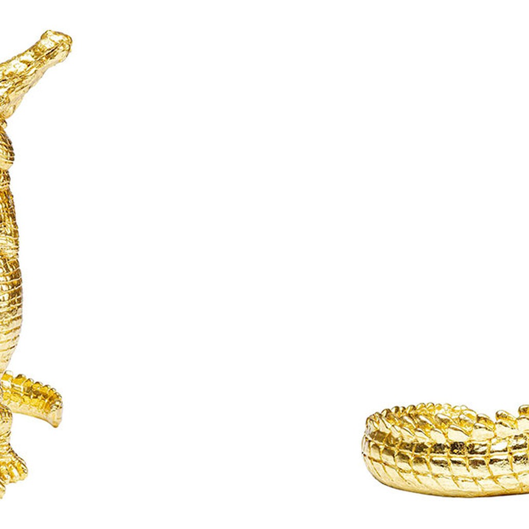Статуэтка золотой крокодил Crocodile collection