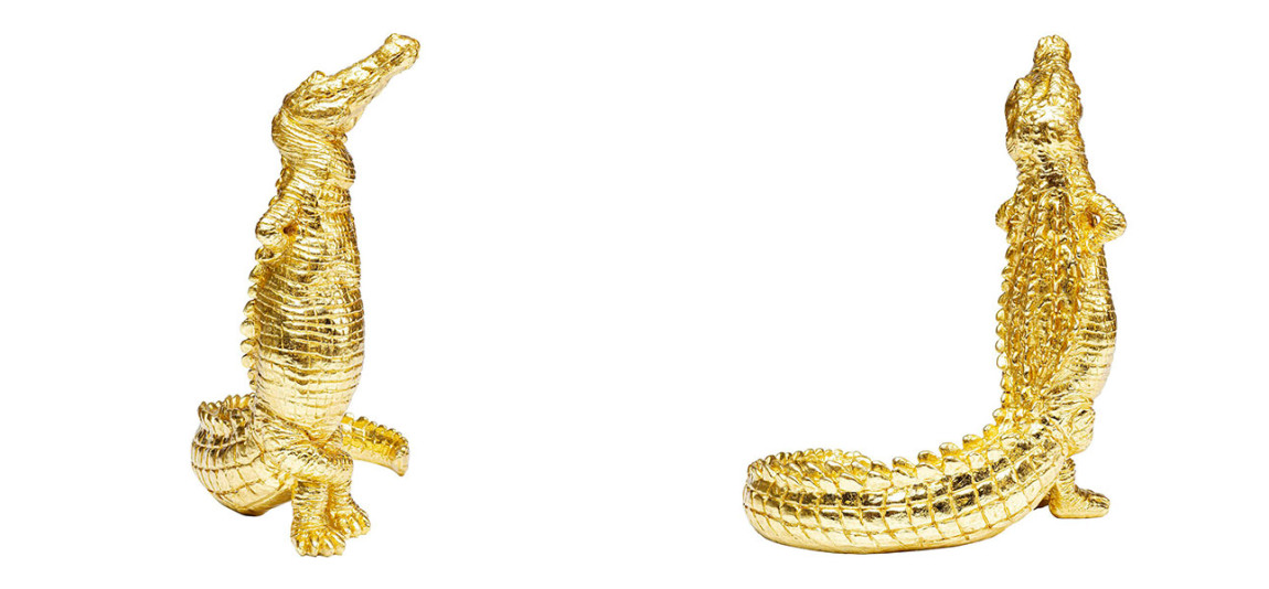 Статуэтка золотой крокодил Crocodile collection