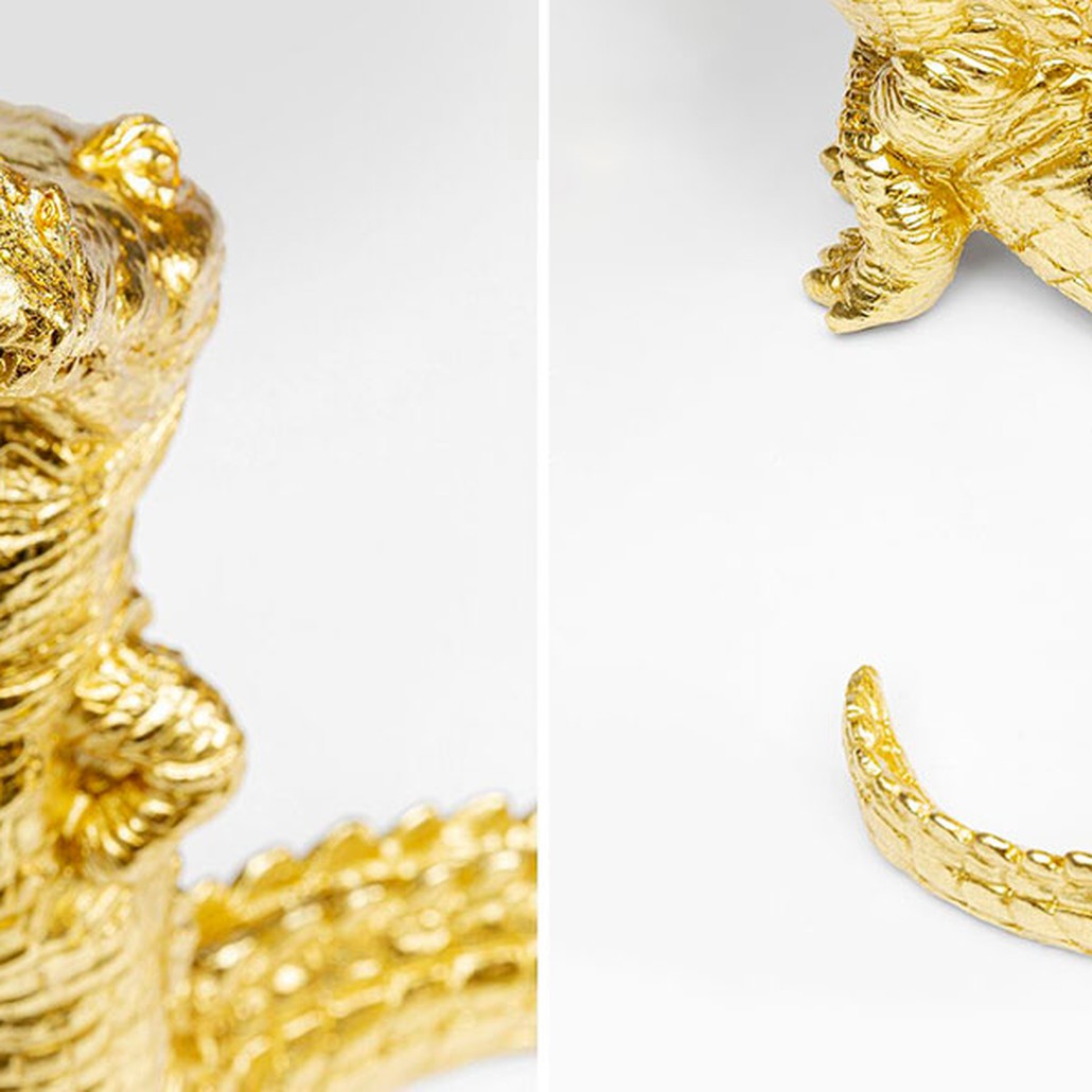 Статуэтка золотой крокодил Crocodile collection