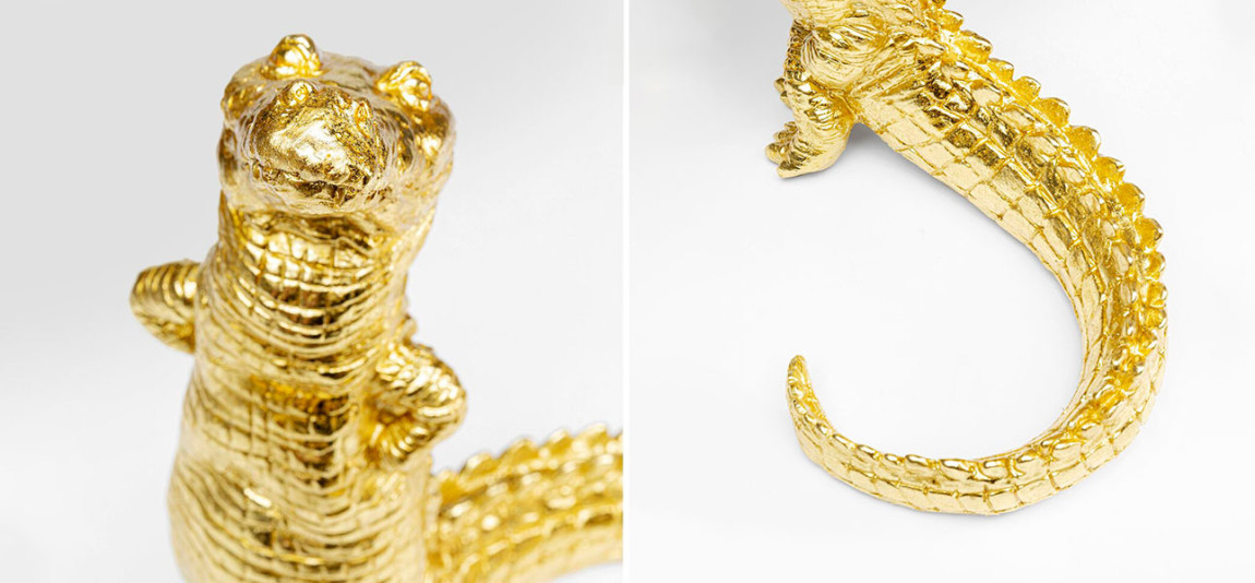 Статуэтка золотой крокодил Crocodile collection