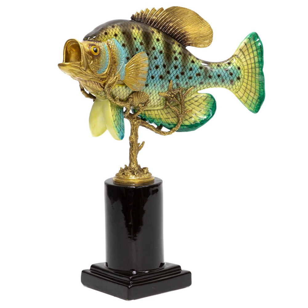 Статуэтка из фарфора в форме рыбы SEA Porcelain and Bronze