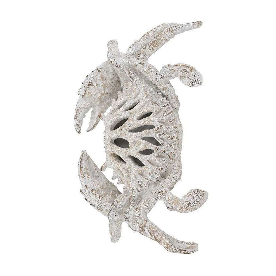 Статуэтка краб с детализированной текстурой в белом цвете Marine Accessories