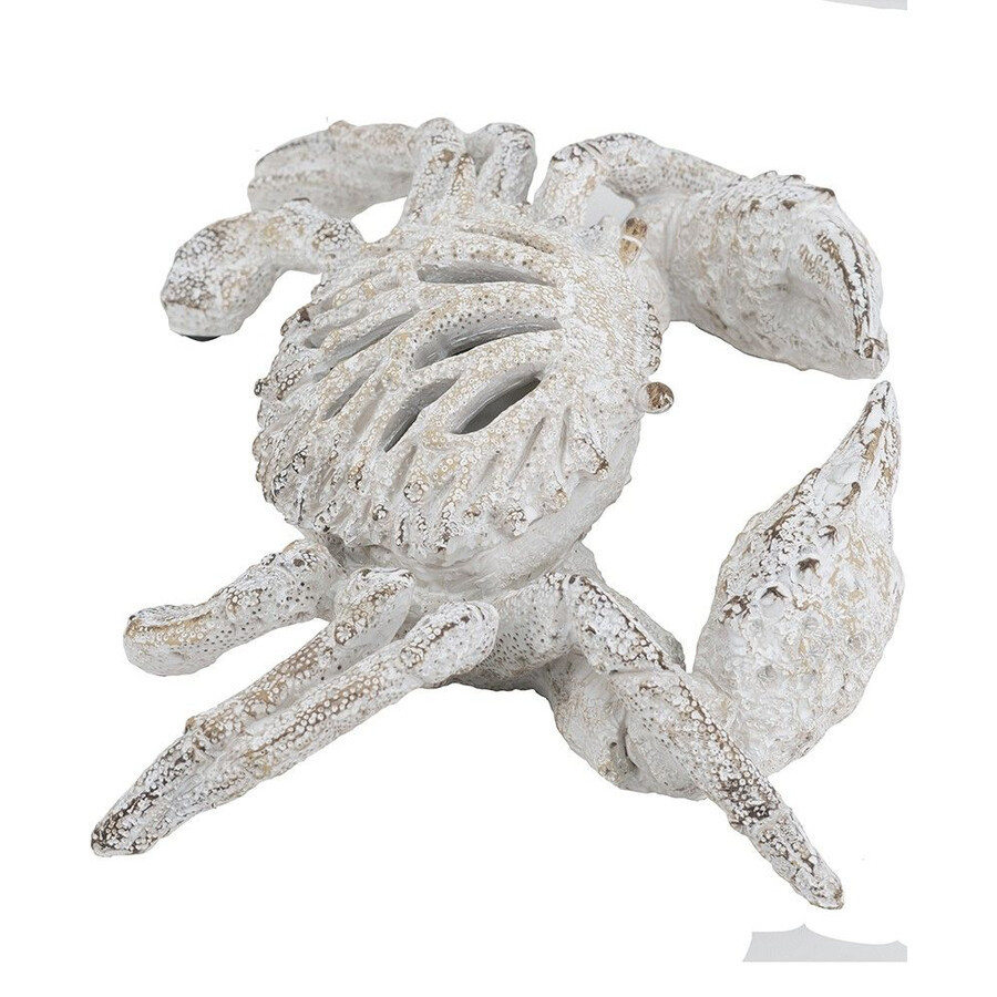 Статуэтка краб с детализированной текстурой в белом цвете Marine Accessories