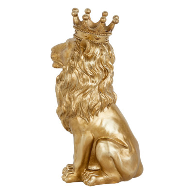 Статуэтка лев с детализированной гривой и изящной короной Lion Crown