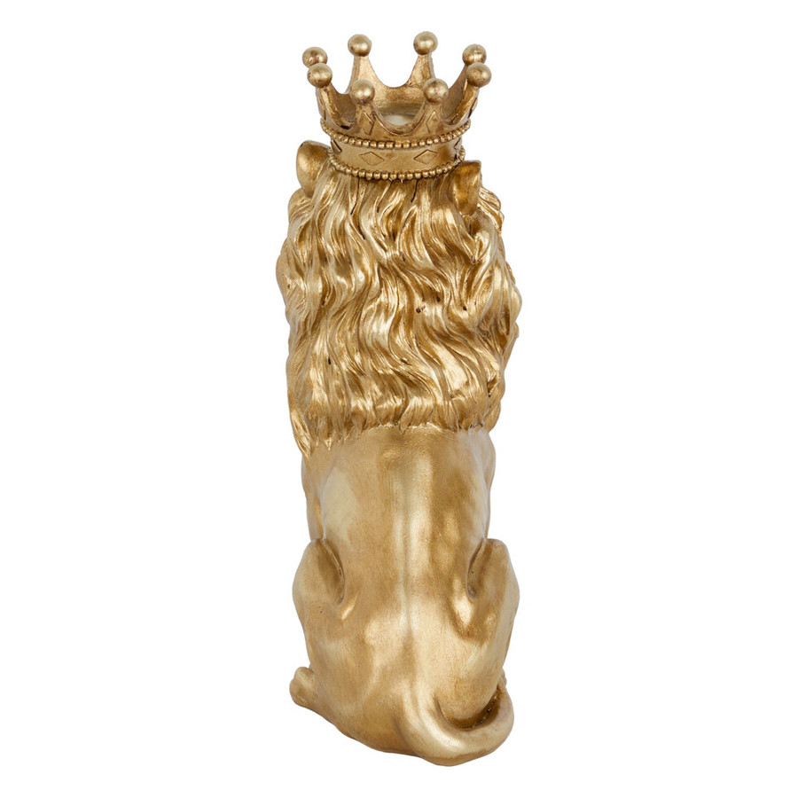 Статуэтка лев с детализированной гривой и изящной короной Lion Crown