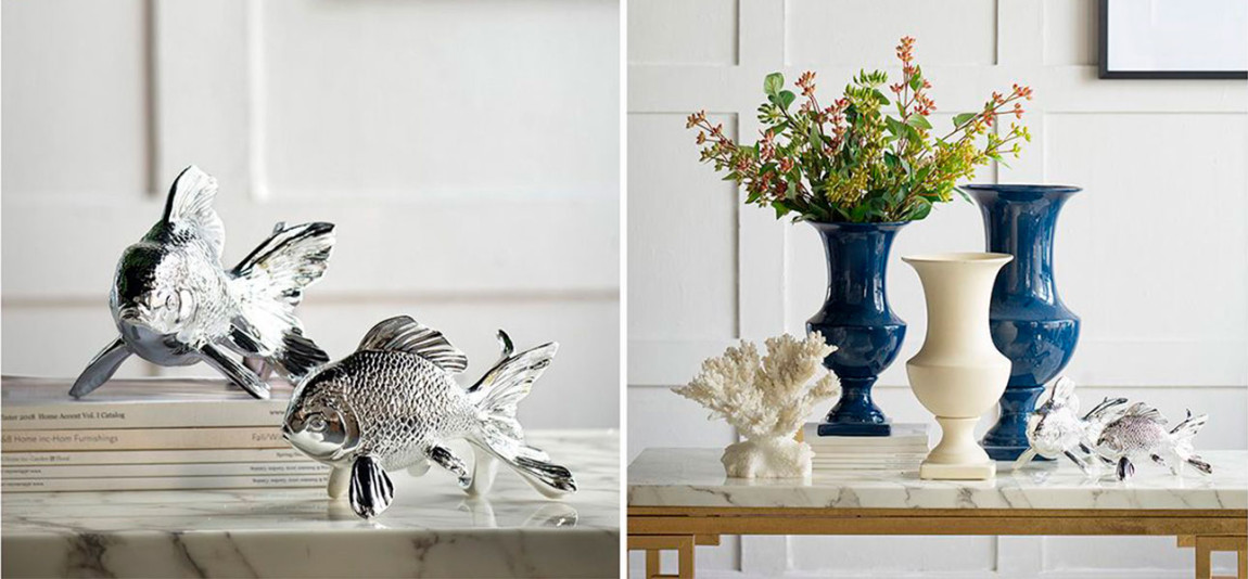 Статуэтка серебряная рыбка Fish