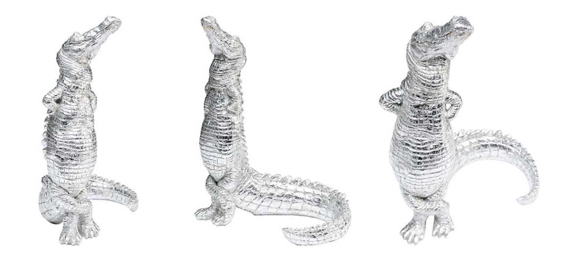 Статуэтка серебряный крокодил Crocodile collection