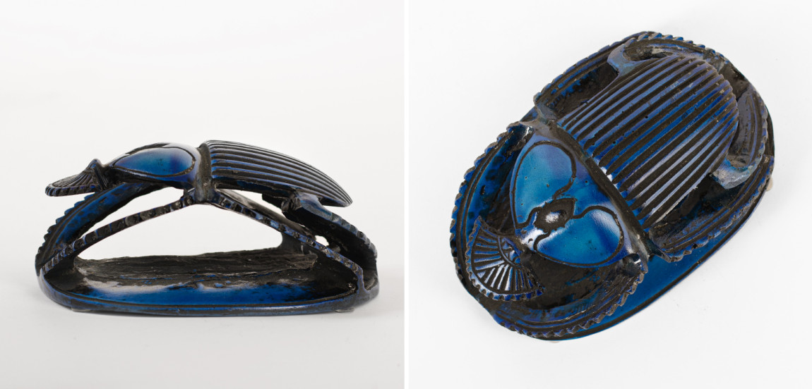 Статуэтка Скарабей Scarab Beetle dark blue