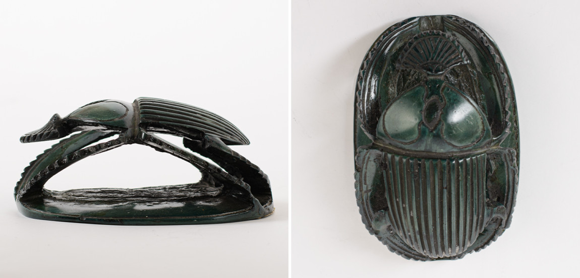 Статуэтка Скарабей Scarab Beetle dark green 1