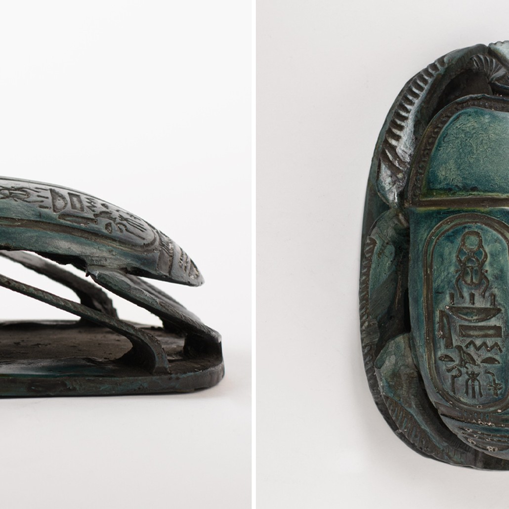 Статуэтка Скарабей Scarab Beetle dark green 2