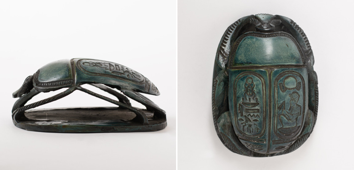 Статуэтка Скарабей Scarab Beetle dark green 2