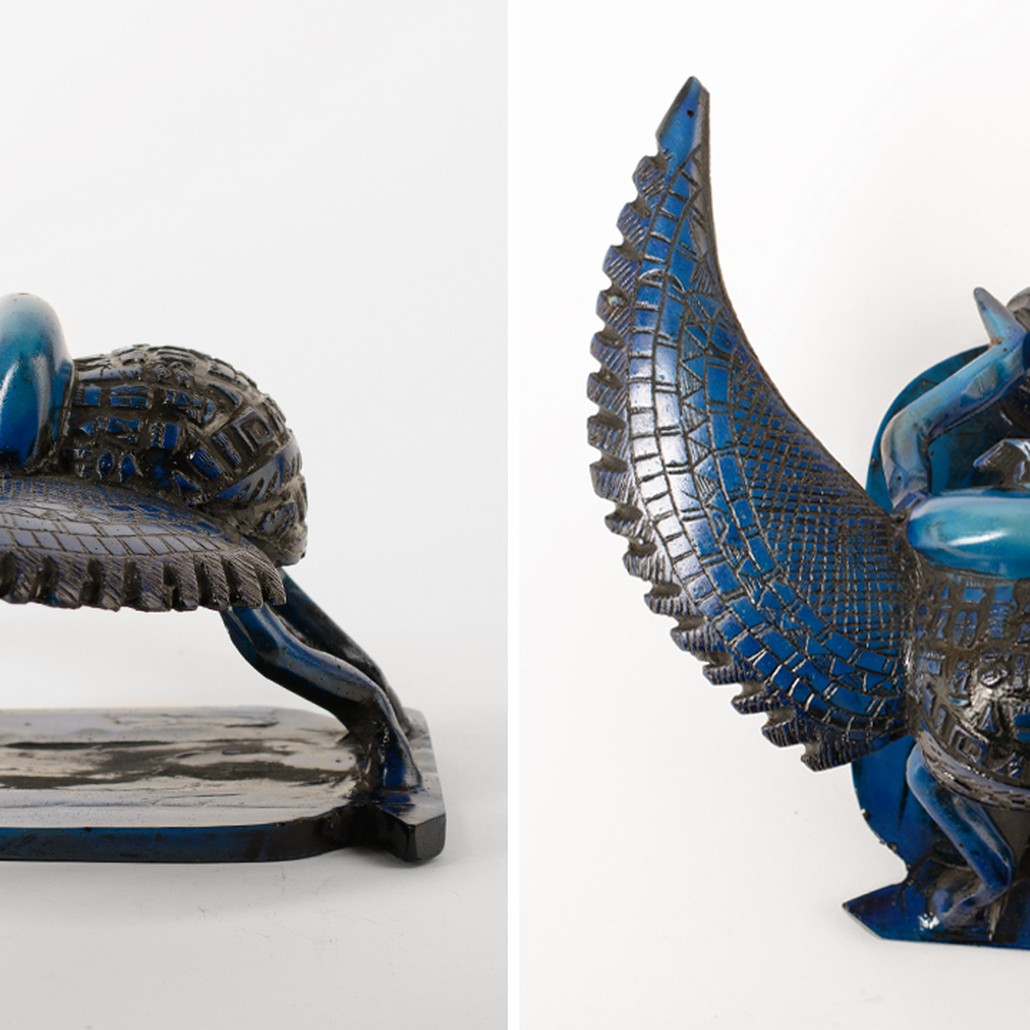 Статуэтка Скарабей Scarab Beetle with Wings blue