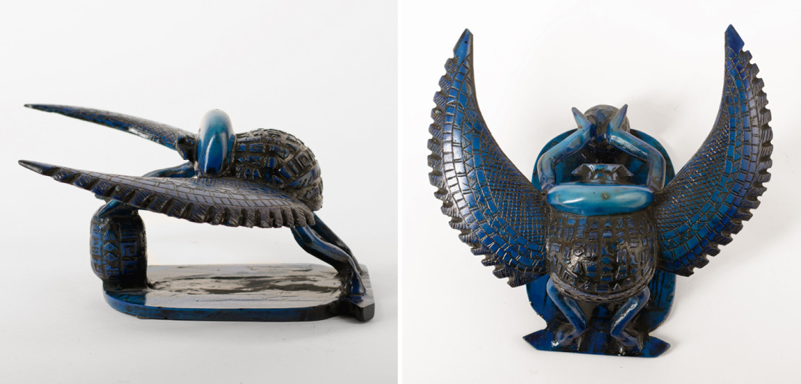 Статуэтка Скарабей Scarab Beetle with Wings blue