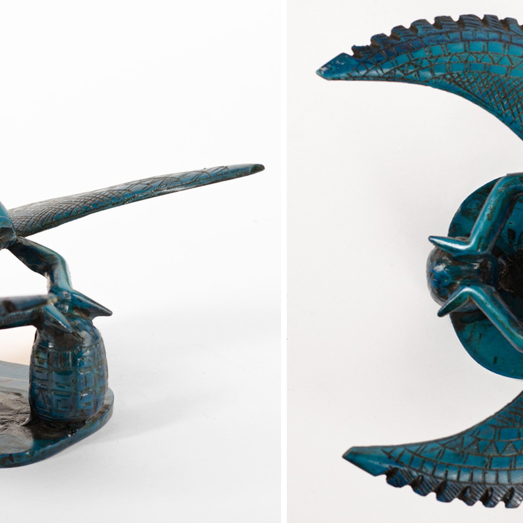 Статуэтка Скарабей Scarab Beetle with Wings turquoise