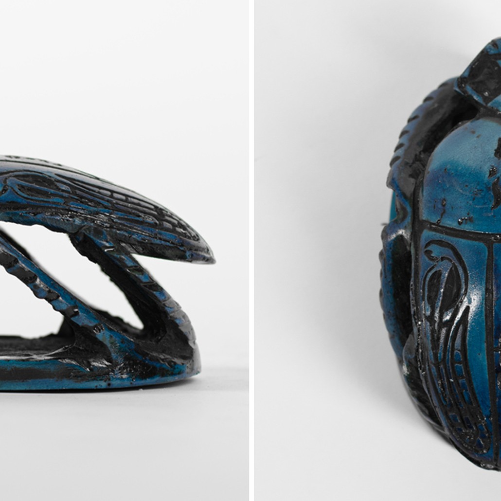 Статуэтка Скарабей маленький Scarab Beetle turquoise