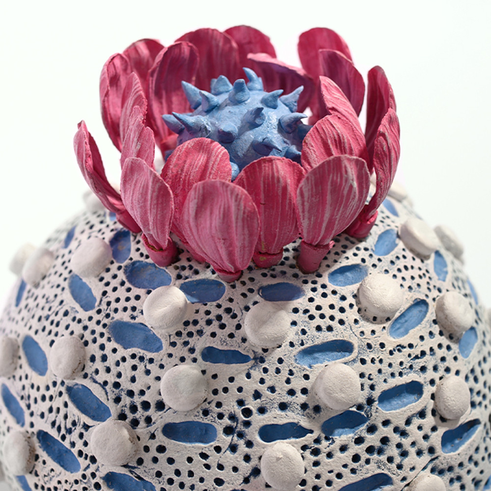 Статуэтка тропический фрукт  Tropical Fruit Round Flower Blue