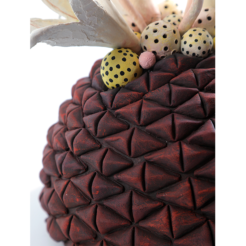 Статуэтка тропический фрукт Pandora Tropical Fruit Brown Red Creamy Flowers