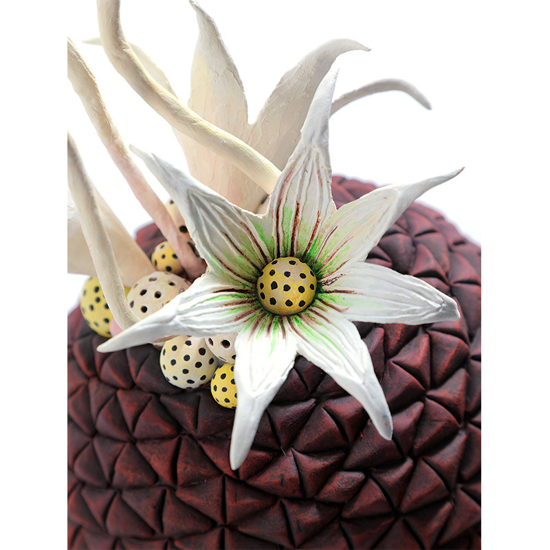 Статуэтка тропический фрукт Pandora Tropical Fruit Brown Red Creamy Flowers