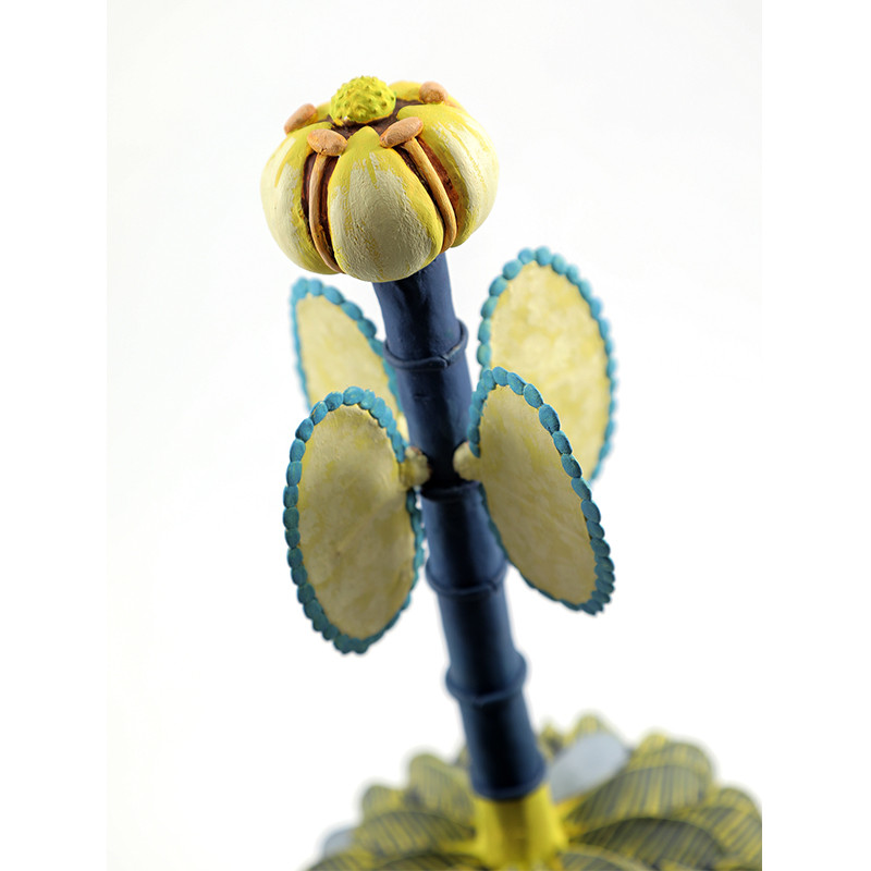 Статуэтка тропический фрукт Pandora Tropical Fruit Grey Yellow Flower