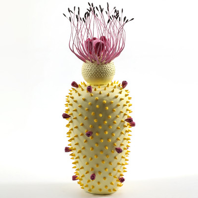 Статуэтка тропический фрукт Pandora Tropical Fruit Light Yellow Pink Flower