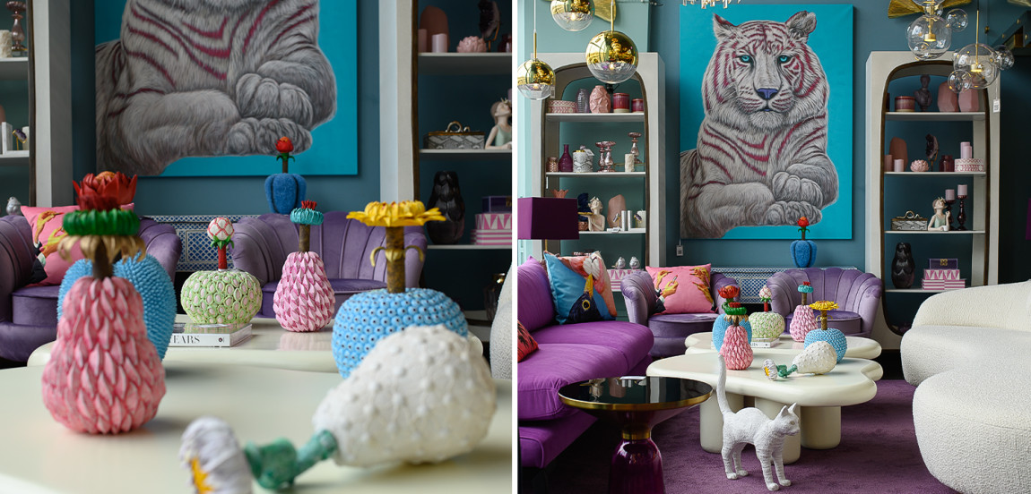 Статуэтка тропический фрукт Tropical Fruit Blue Yellow