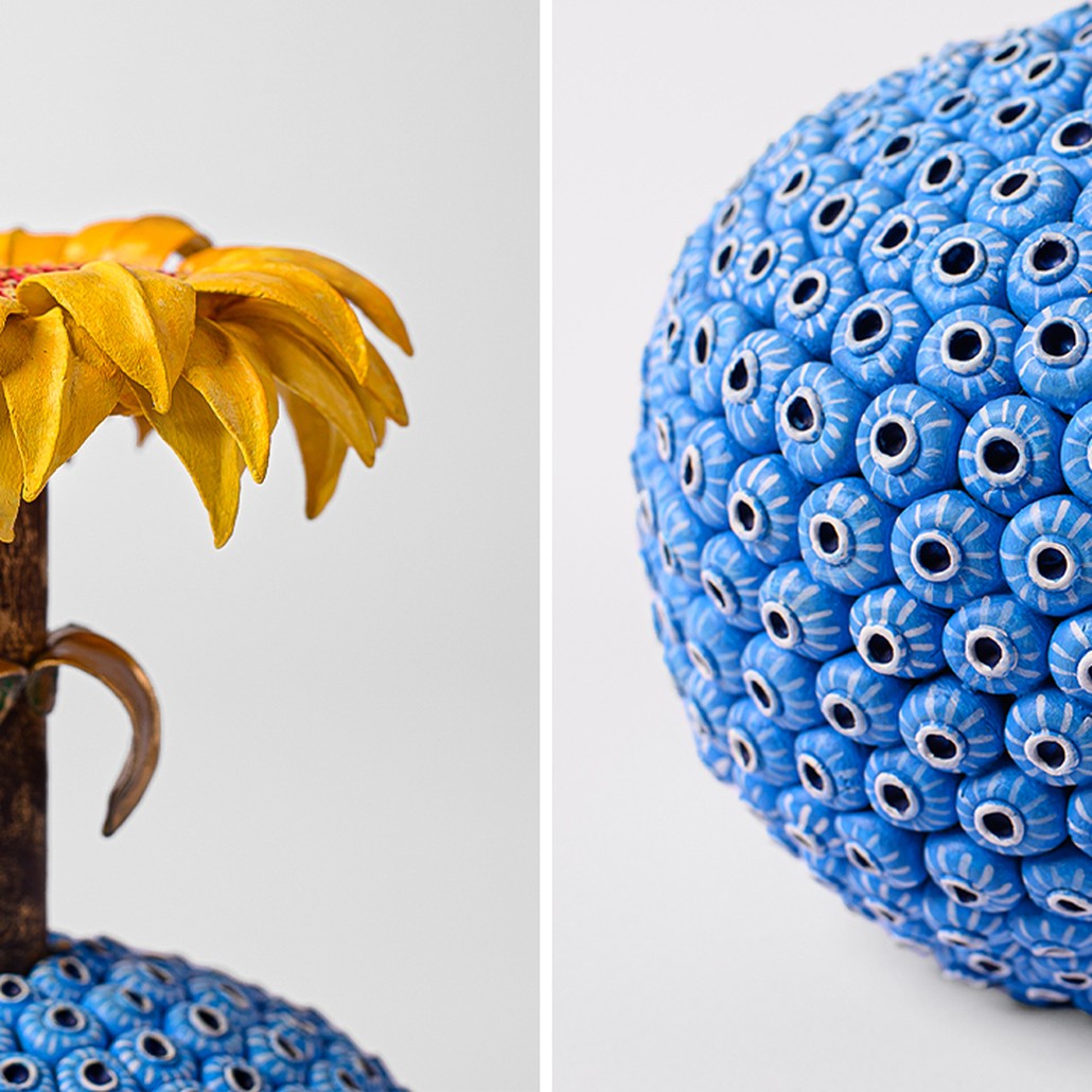 Статуэтка тропический фрукт Tropical Fruit Blue Yellow